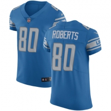 Men's Nike Detroit Lions #80 Michael Roberts Light Blue Team Color Vapor Untouchable Elite Player NFL Jersey