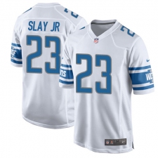 Men's Nike Detroit Lions #23 Darius Slay Jr Game White NFL Jersey