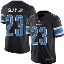 Men's Nike Detroit Lions #23 Darius Slay Jr Limited Black Rush Vapor Untouchable NFL Jersey