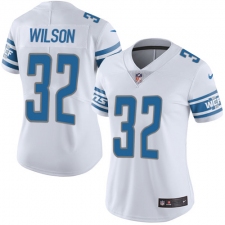 Women's Nike Detroit Lions #32 Tavon Wilson Limited White Vapor Untouchable NFL Jersey