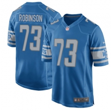 Men's Nike Detroit Lions #73 Greg Robinson Game Light Blue Team Color NFL Jersey