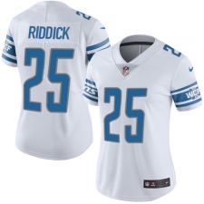 Women's Nike Detroit Lions #25 Theo Riddick Elite White NFL Jersey