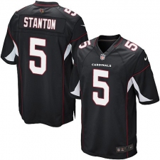 Men's Nike Arizona Cardinals #5 Drew Stanton Game Black Alternate NFL Jersey