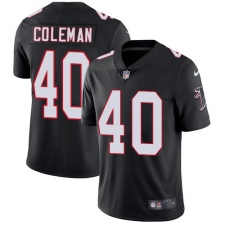 Men's Nike Atlanta Falcons #40 Derrick Coleman Black Alternate Vapor Untouchable Limited Player NFL Jersey