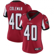 Women's Nike Atlanta Falcons #40 Derrick Coleman Elite Red Team Color NFL Jersey