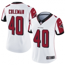 Women's Nike Atlanta Falcons #40 Derrick Coleman Elite White NFL Jersey
