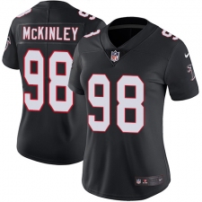 Women's Nike Atlanta Falcons #98 Takkarist McKinley Elite Black Alternate NFL Jersey