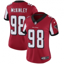 Women's Nike Atlanta Falcons #98 Takkarist McKinley Elite Red Team Color NFL Jersey