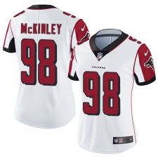 Women's Nike Atlanta Falcons #98 Takkarist McKinley Elite White NFL Jersey