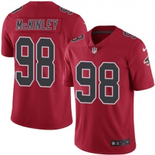 Youth Nike Atlanta Falcons #98 Takkarist McKinley Limited Red Rush Vapor Untouchable NFL Jersey