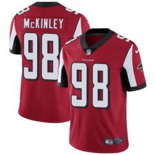 Youth Nike Atlanta Falcons #98 Takkarist McKinley Red Team Color Vapor Untouchable Limited Player NFL Jersey
