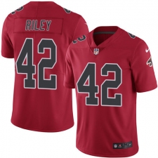 Youth Nike Atlanta Falcons #42 Duke Riley Limited Red Rush Vapor Untouchable NFL Jersey