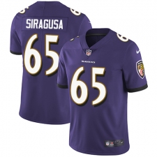 Men's Nike Baltimore Ravens #60 Nico Siragusa Purple Team Color Vapor Untouchable Limited Player NFL Jersey