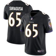 Youth Nike Baltimore Ravens #60 Nico Siragusa Black Alternate Vapor Untouchable Limited Player NFL Jersey