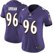Women's Nike Baltimore Ravens #96 Brent Urban Elite Purple Team Color NFL Jersey