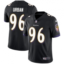 Youth Nike Baltimore Ravens #96 Brent Urban Black Alternate Vapor Untouchable Limited Player NFL Jersey