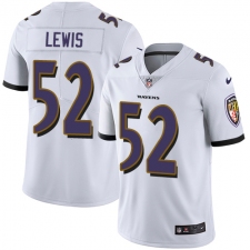 Youth Nike Baltimore Ravens #52 Ray Lewis Elite White NFL Jersey