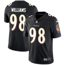 Youth Nike Baltimore Ravens #98 Brandon Williams Elite Black Alternate NFL Jersey
