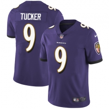 Youth Nike Baltimore Ravens #9 Justin Tucker Elite Purple Team Color NFL Jersey