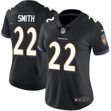 Women's Nike Baltimore Ravens #22 Jimmy Smith Elite Black Alternate NFL Jersey