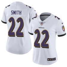 Women's Nike Baltimore Ravens #22 Jimmy Smith Elite White NFL Jersey