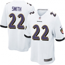 Youth Nike Baltimore Ravens #22 Jimmy Smith Game White NFL Jersey