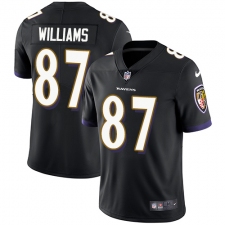 Youth Nike Baltimore Ravens #87 Maxx Williams Elite Black Alternate NFL Jersey