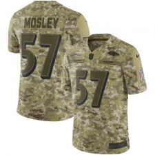 Men's Nike Baltimore Ravens #57 C.J. Mosley Limited Camo 2018 Salute to Service NFL Jersey