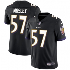 Youth Nike Baltimore Ravens #57 C.J. Mosley Elite Black Alternate NFL Jersey