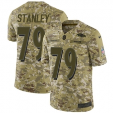 Men's Nike Baltimore Ravens #79 Ronnie Stanley Limited Camo 2018 Salute to Service NFL Jersey