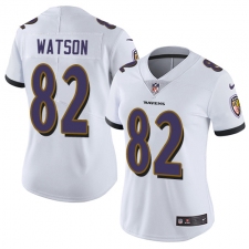 Women's Nike Baltimore Ravens #82 Benjamin Watson Elite White NFL Jersey