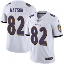 Youth Nike Baltimore Ravens #82 Benjamin Watson Elite White NFL Jersey