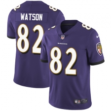 Youth Nike Baltimore Ravens #82 Benjamin Watson Purple Team Color Vapor Untouchable Limited Player NFL Jersey