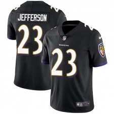 Youth Nike Baltimore Ravens #23 Tony Jefferson Elite Black Alternate NFL Jersey