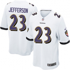 Youth Nike Baltimore Ravens #23 Tony Jefferson Game White NFL Jersey