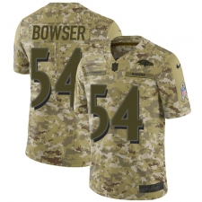 Men's Nike Baltimore Ravens #54 Tyus Bowser Limited Camo 2018 Salute to Service NFL Jersey