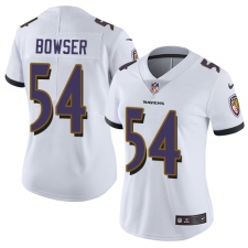 Women's Nike Baltimore Ravens #54 Tyus Bowser Elite White NFL Jersey
