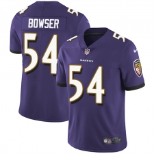 Youth Nike Baltimore Ravens #54 Tyus Bowser Purple Team Color Vapor Untouchable Limited Player NFL Jersey