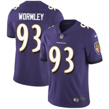 Youth Nike Baltimore Ravens #93 Chris Wormley Elite Purple Team Color NFL Jersey