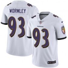 Youth Nike Baltimore Ravens #93 Chris Wormley White Vapor Untouchable Limited Player NFL Jersey