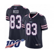 Youth Buffalo Bills #83 Andre Reed Limited Navy Blue Inverted Legend 100th Season Football Jersey