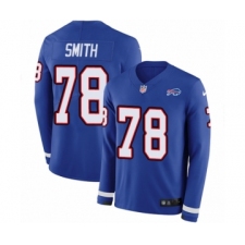 Men's Nike Buffalo Bills #78 Bruce Smith Limited Royal Blue Therma Long Sleeve NFL Jersey