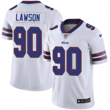 Youth Nike Buffalo Bills #90 Shaq Lawson Elite White NFL Jersey
