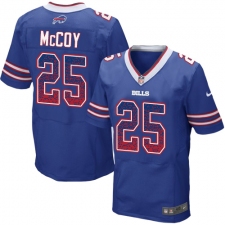 Men's Nike Buffalo Bills #25 LeSean McCoy Elite Royal Blue Home Drift Fashion NFL Jersey