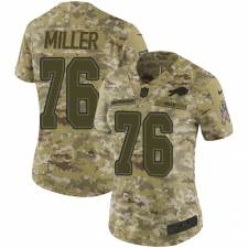 Women's Nike Buffalo Bills #76 John Miller Limited Camo 2018 Salute to Service NFL Jersey