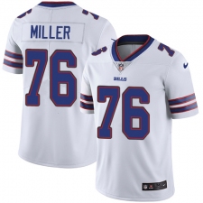 Youth Nike Buffalo Bills #76 John Miller White Vapor Untouchable Limited Player NFL Jersey