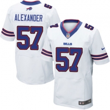 Men's Nike Buffalo Bills #57 Lorenzo Alexander Elite White NFL Jersey