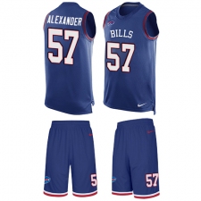 Men's Nike Buffalo Bills #57 Lorenzo Alexander Limited Royal Blue Tank Top Suit NFL Jersey