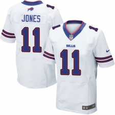Men's Nike Buffalo Bills #11 Zay Jones Elite White NFL Jersey