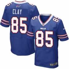 Men's Nike Buffalo Bills #85 Charles Clay Elite Royal Blue Team Color NFL Jersey